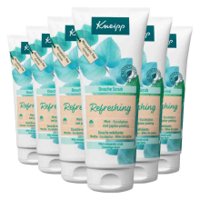 6X Kneipp Douche Scrub Refreshing Mint en Eucalyptus 200 ml