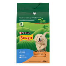 3X Bonzo Hondenvoer Droog Junior 1,5 kg