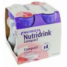 3X Nutridrink Compact Aardbei 4 Pack 125 ml