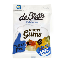 3X De bron Suikervrije Fruit Gums 100 gr