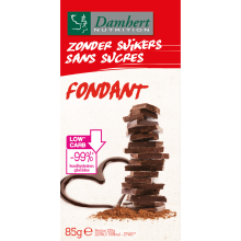 Damhert Chocoladetablet Fondant Zonder Suikers 85 gr