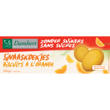 6X Damhert Orange Cookies Zonder Suikers 160 gr