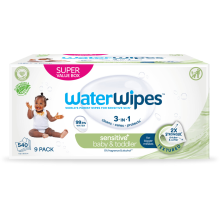 2X WaterWipes Baby Snoetendoekjes 9x60 = 540 stuks
