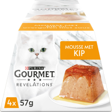 Gourmet Revelations Kattenvoer Nat Mousse Kip 4 x 57 gr