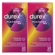 2X Durex Condooms Pleasure Me 10 stuks