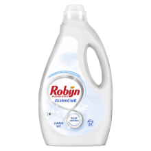 1+1 Gratis: Robijn Vloeibaar Wasmiddel Stralend Wit 60 Wasbeurten 3 liter
