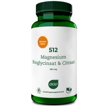 2X AOV 512 Magnesium Bisglycinaat & Citraat 60 tabletten