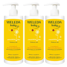 3X WELEDA Baby Calendula Liniment Reinigingsmelk 400 ml