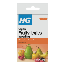 2E halve prijs: HG X Fruitvliegjesval Navulling 40 ml