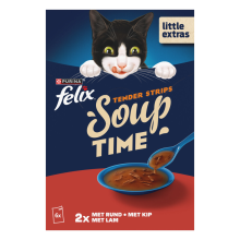 8X Felix Soup Rund   Kip Selectie 6 x 48 gr