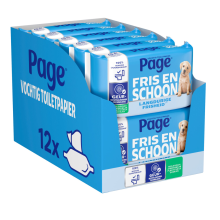 12X Page Vochtig Toiletpapier Fris en Schoon 38 stuks
