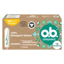 3X o.B. Organic Cotton Normaal Tampons 16 stuks
