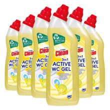 6X At Home Toiletreiniger Lemon 750 ml