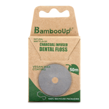Beko BambooUp Charcoal Floss 50 mtr Wax, Fluor & Mint