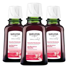 3X WELEDA Mondwater Ratanhia 50 ml