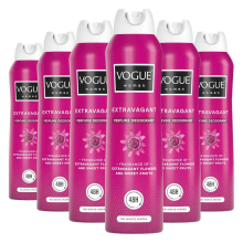 6X Vogue Parfum Deodorant Extravagant 150 ml