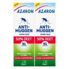 2X Azaron Anti Muggenspray 50% DEET 50 ml