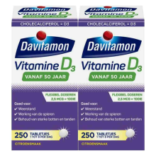 2X Davitamon Vitamine D3 Vanaf 50 Jaar 250 tabletten