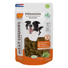 BF Petfood Meat Chunks Kip   Zalm 200 gr
