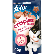 Felix Kattensnack Crispies Zalm   Forel 48 gr