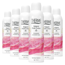 6X Therme Saigon Pink Lotus Foaming Shower Gel 200 ml