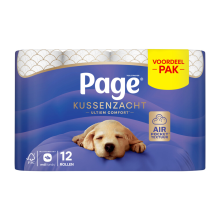 Page Toiletpapier Kussenzacht 3 laags 12 stuks