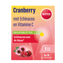 2X Roter Cranberry Bruis 20 bruistabletten