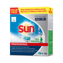 Sun Professional Vaatwastabletten All in 1 Pro Formula 102 stuks