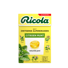 Kitchenaid 3x Ricola Keelpastilles Citroen Munt Suikervrij Doosje 50 gr