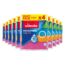 10X Vileda Microvezeldoek Colors 4 stuks