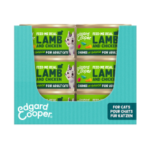 Edgard & Cooper 18x Edgard & Cooper Kattenvoer Chunks Lam   Kip 85 gr