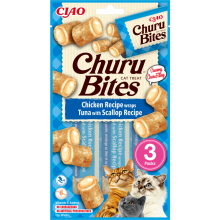 Ciao Kattensnack Churu Bites Tonijn   Sint Jacobsschelp 30 gr