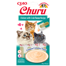 Ciao Kattensnack Churu Kip   Krab 60 gr