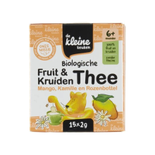 De Kleine Keuken Bio Thee 6+m Mango Kamille & Rozenbottel 30 gr
