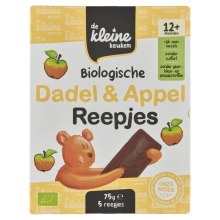De Kleine Keuken Bio Dadel & Appelreepjes 75 gr