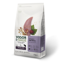 Vigor & Sage 4x Vigor & Sage Kattenvoer Senior Well Being Astragalus 2 kg