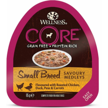 Wellness Core Hondenvoer Small Savoury Medleys Kip   Eend 85 gr
