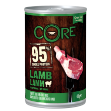 6X Wellness Core Hondenvoer Blik Lam   Pompoen 400 gr