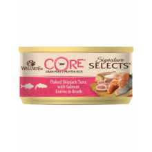 24X Wellness Core Kattenvoer Signature Selects Flaked Tonijn   Zalm 79 gr
