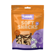 Braaaf Hondensnack Twisted Bites Kip   Vis 85 gr