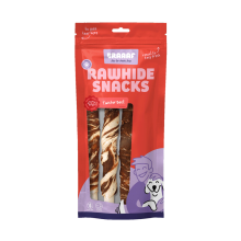 10X Braaaf HondensnackTwister Vlees   Vis 180 gr