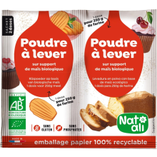 Nat Ali 3x Nat Ali Biologische Bakpoeder 14 gr