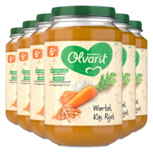 6X Olvarit Maaltijd 6m Wortel Kip Rijst 200 gr