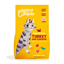 Edgard & Cooper Edgard & Cooper Kattenvoer Adult Kalkoen   Kip 325 gr