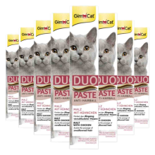 8X GimCat Anti Hairball Duo Paste Kip & Mout 50 gr