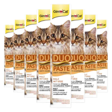 8X GimCat Anti Hairball Duo Paste Kaas & Mout 50 gr