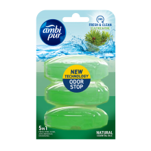 1+1 Gratis: Ambi Pur Toiletblok Navulling Tea Tree & Dennen 3 stuk