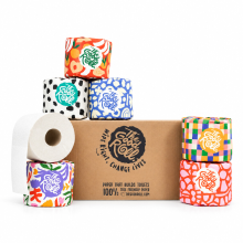 2X The Good Roll Recycled Toiletpapier Cheerful Choice 2 laags 24 stuks