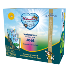 Renske Vers Variatiebox Hondenvoer Nat Joël Graanvrij 15 x 375 gr