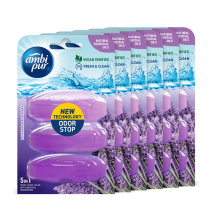 6X Ambi Pur Toiletblok Navulling Lavendel & Rozemarijn 3 stuks